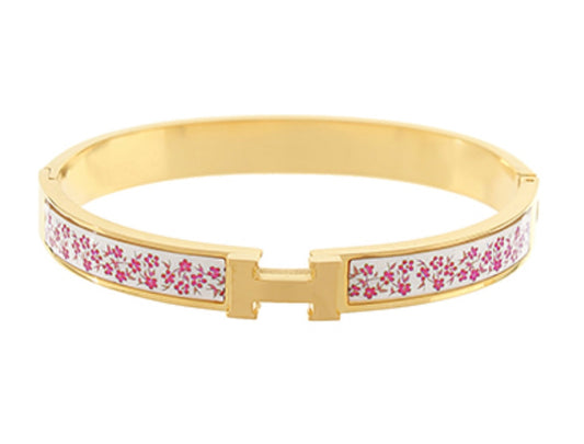 H cuff bracelet fuchsia