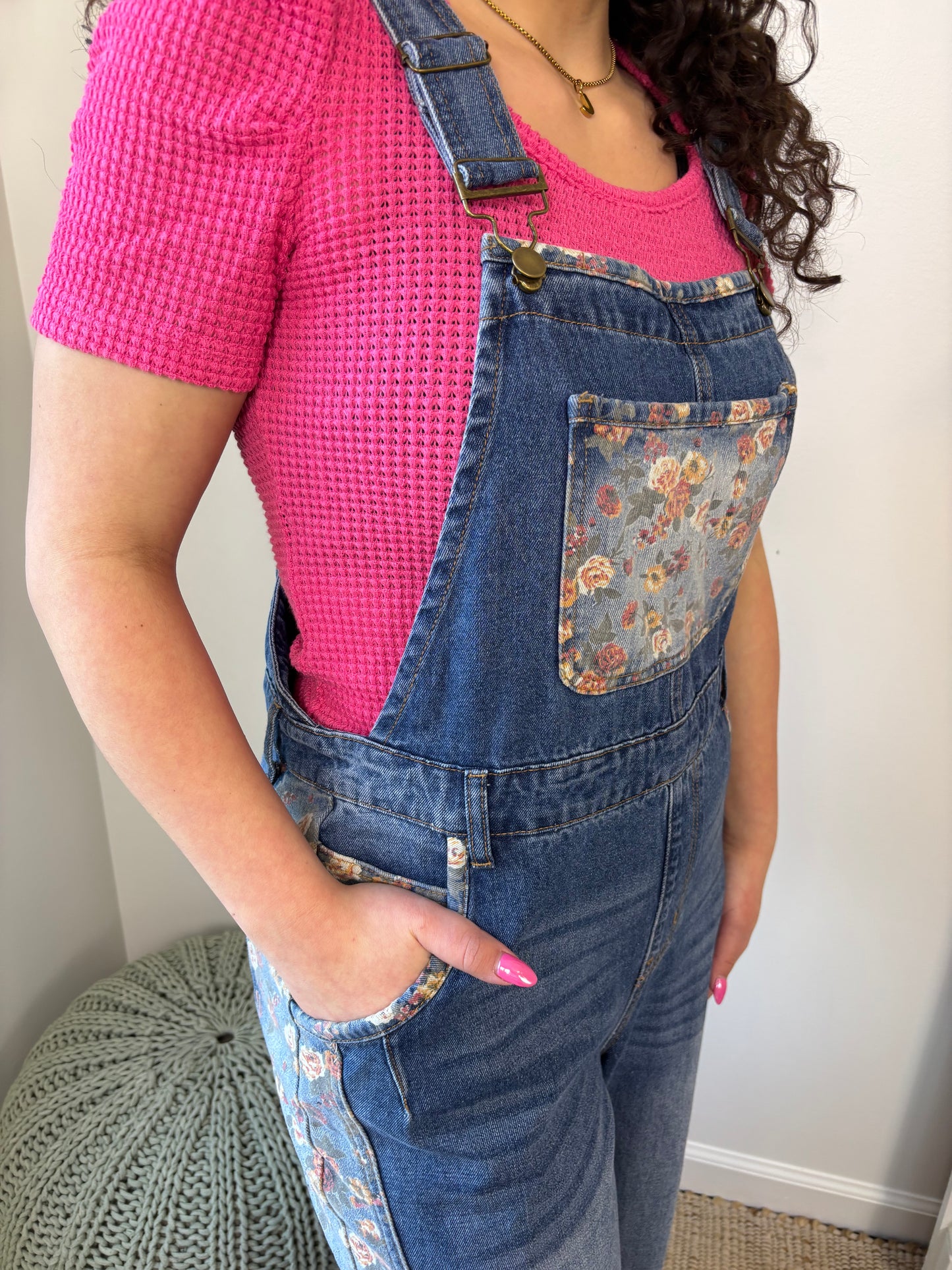 Floral Overalls
