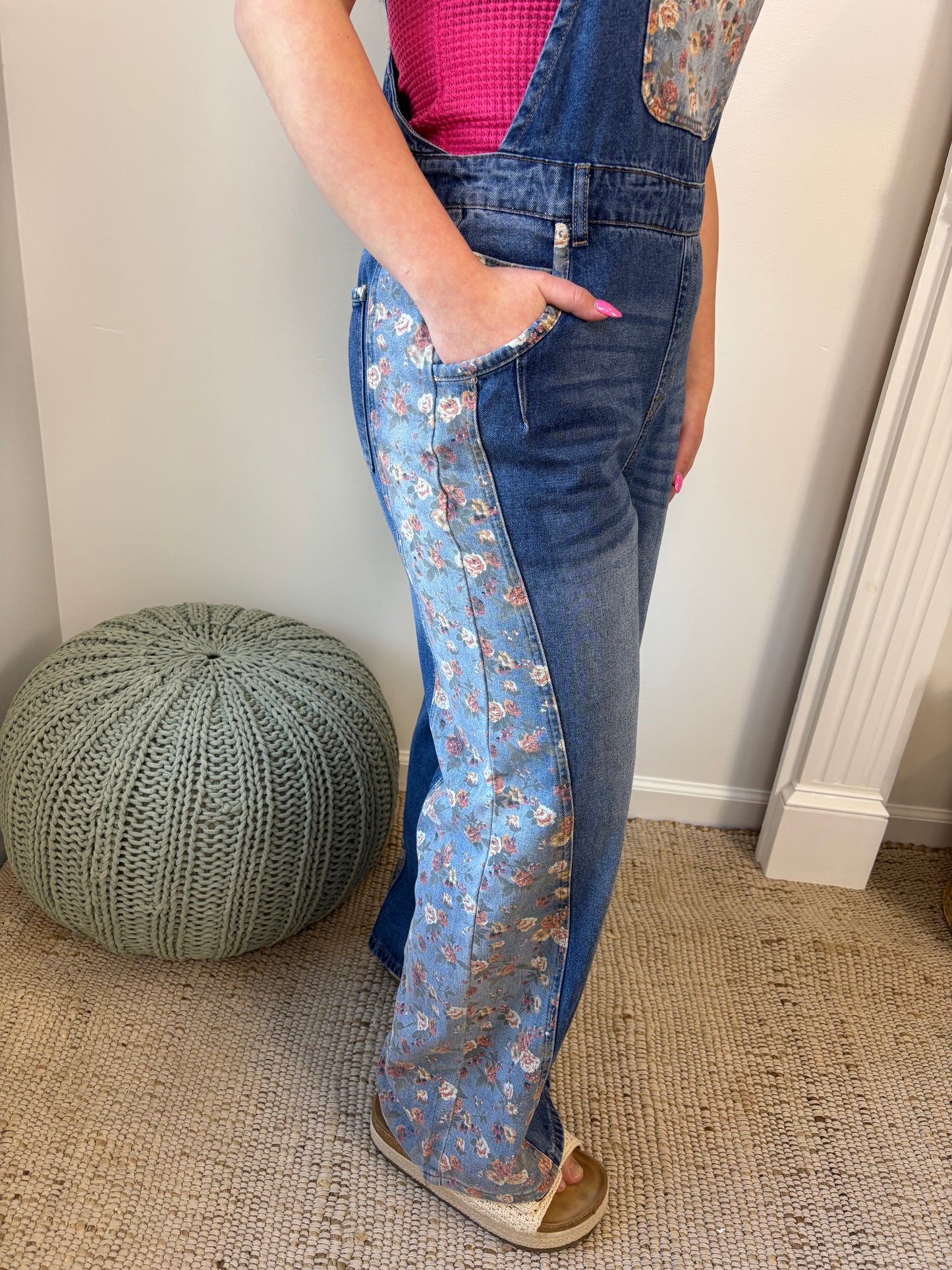 Floral Overalls